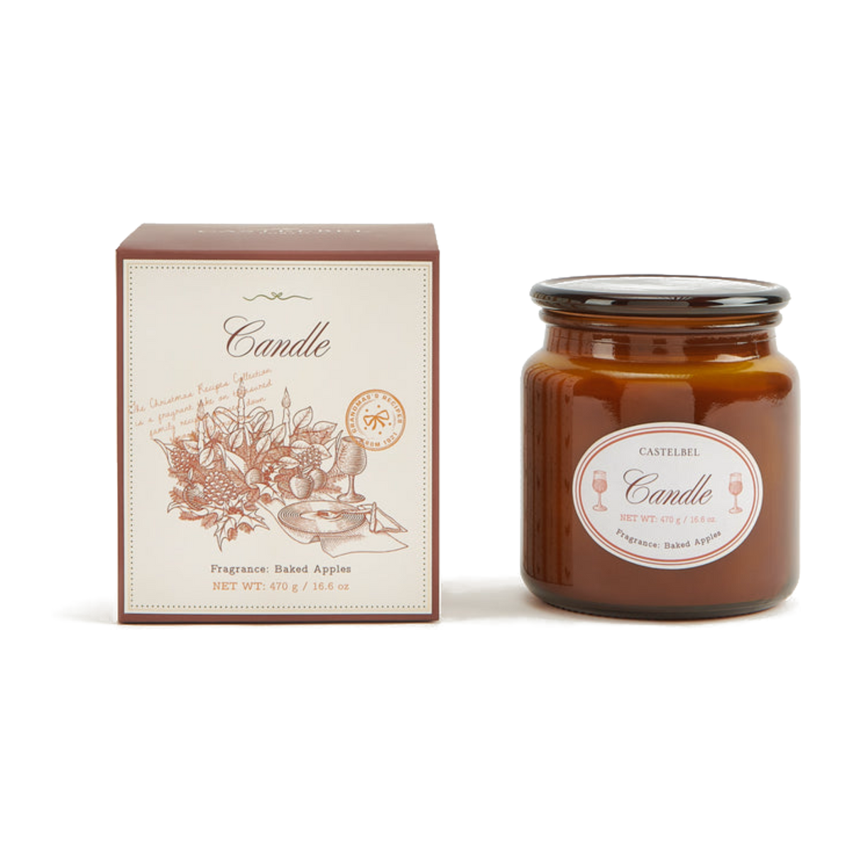 Castelbel Baked Apples Scented Candle 470g