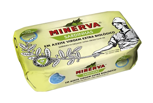 Sardinhas Minerva em Azeite Virgem Extra Biológico