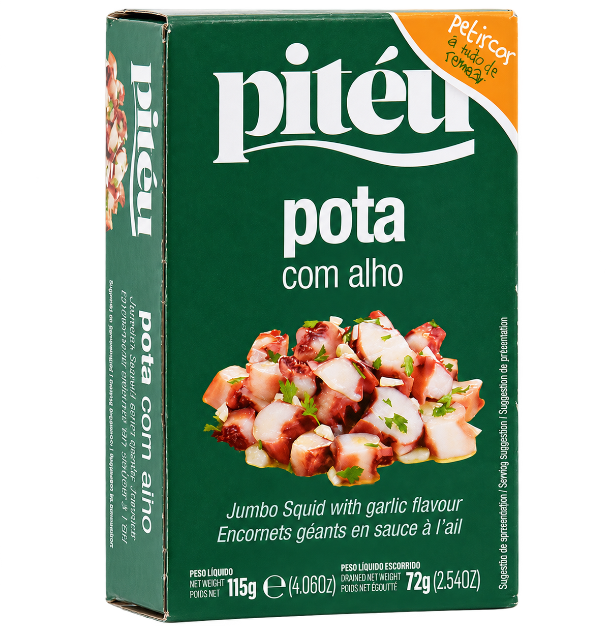Portuguese canned squid selection