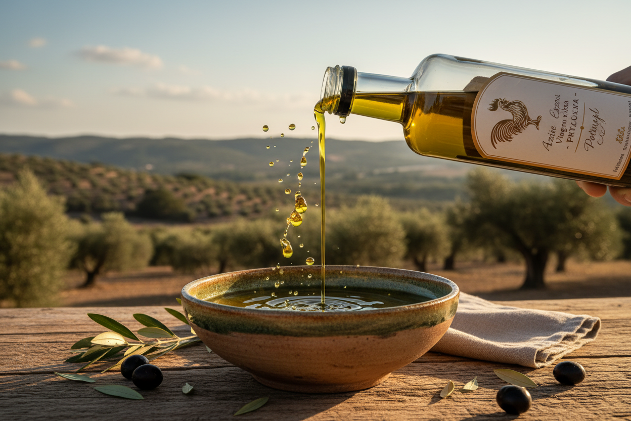 premium Olive oil Puring from portugal ver appealing
