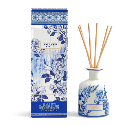 Portus Cale Gold & Blue Ceramic Fragrance Diffuser 100ml