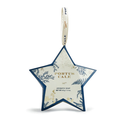 Portus Cale Festive Blue soap 40g with decorative gift packaging
