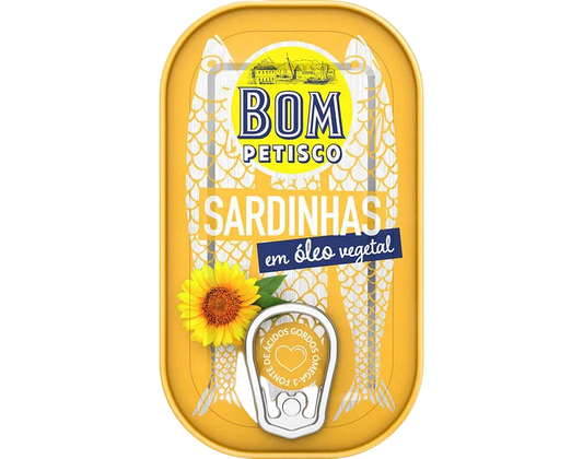 Sardinhas Bom Petisco em Óleo Vegetal