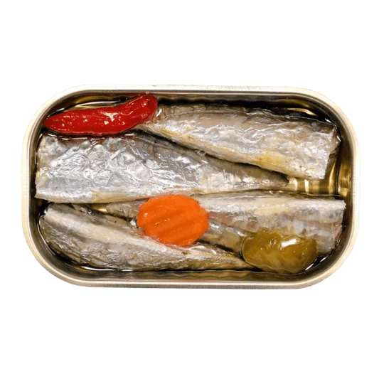 Sardinhas Minerva em Azeite Picante com Cenouras e Pimenta