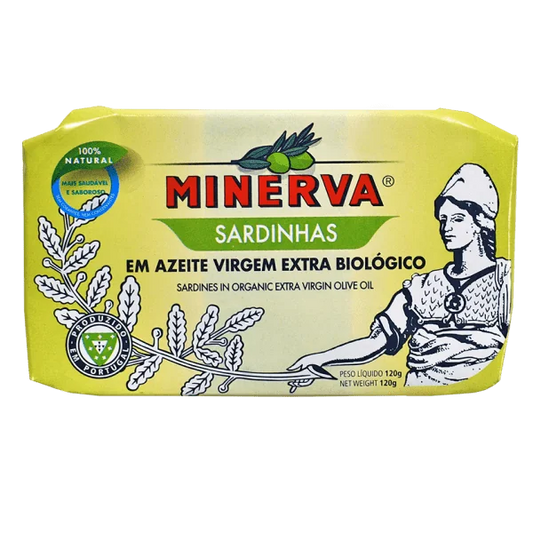 Sardinhas Minerva em Azeite Virgem Extra Biológico