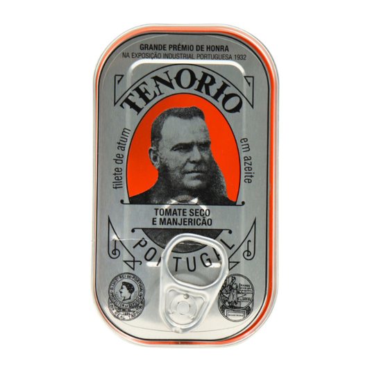 Filetes de Atum Tenório em Azeite com Manjericão e Tomate Seco