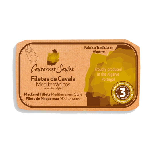 Campo Santos Mediterranean mackerel fillets, 120g tin