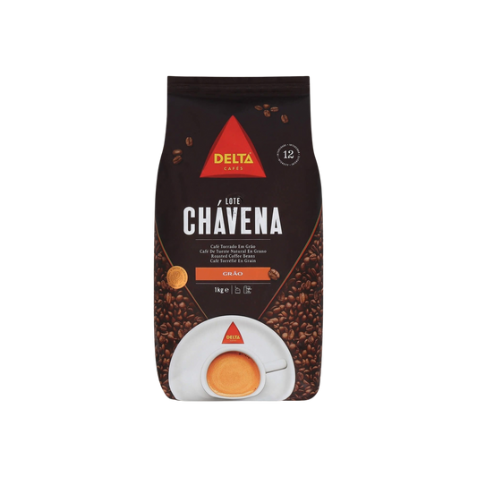 Delta Chávena coffee beans 1 kg — authentic packshot with transparent background