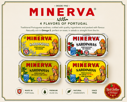 Sardinhas Portuguesas Minerva em Azeite Degustação (4 x 120g)