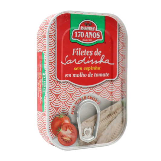 Filetes de sardinha sem espinhas em molho de tomate